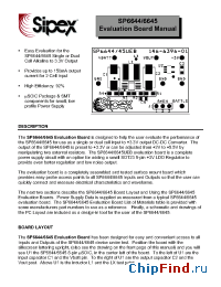 Datasheet SP6644 manufacturer Sipex